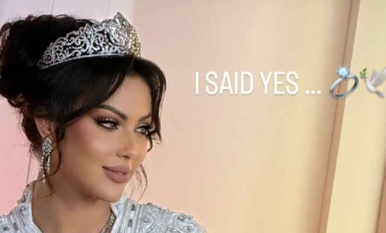 Ibtissam Tiskat Announces Engagement Joyfully